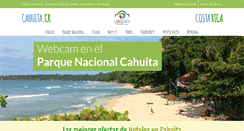 Desktop Screenshot of cahuita.cr