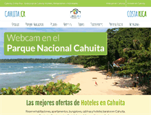 Tablet Screenshot of cahuita.cr